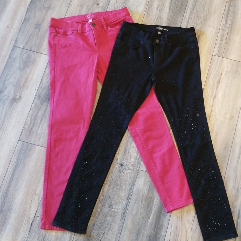 2 PAIRS Size 4 skinny Jeans NWOT!